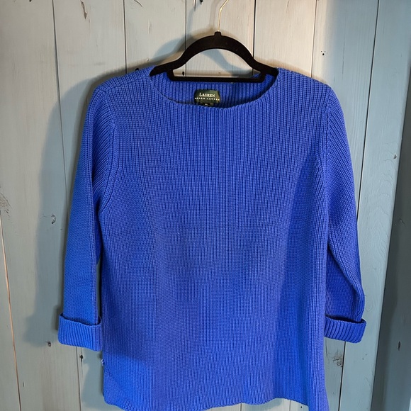 New Lauren Ralph Lauren Women's Royal Blue Crew Neck Sweater | Size XL - Picture 1 of 10